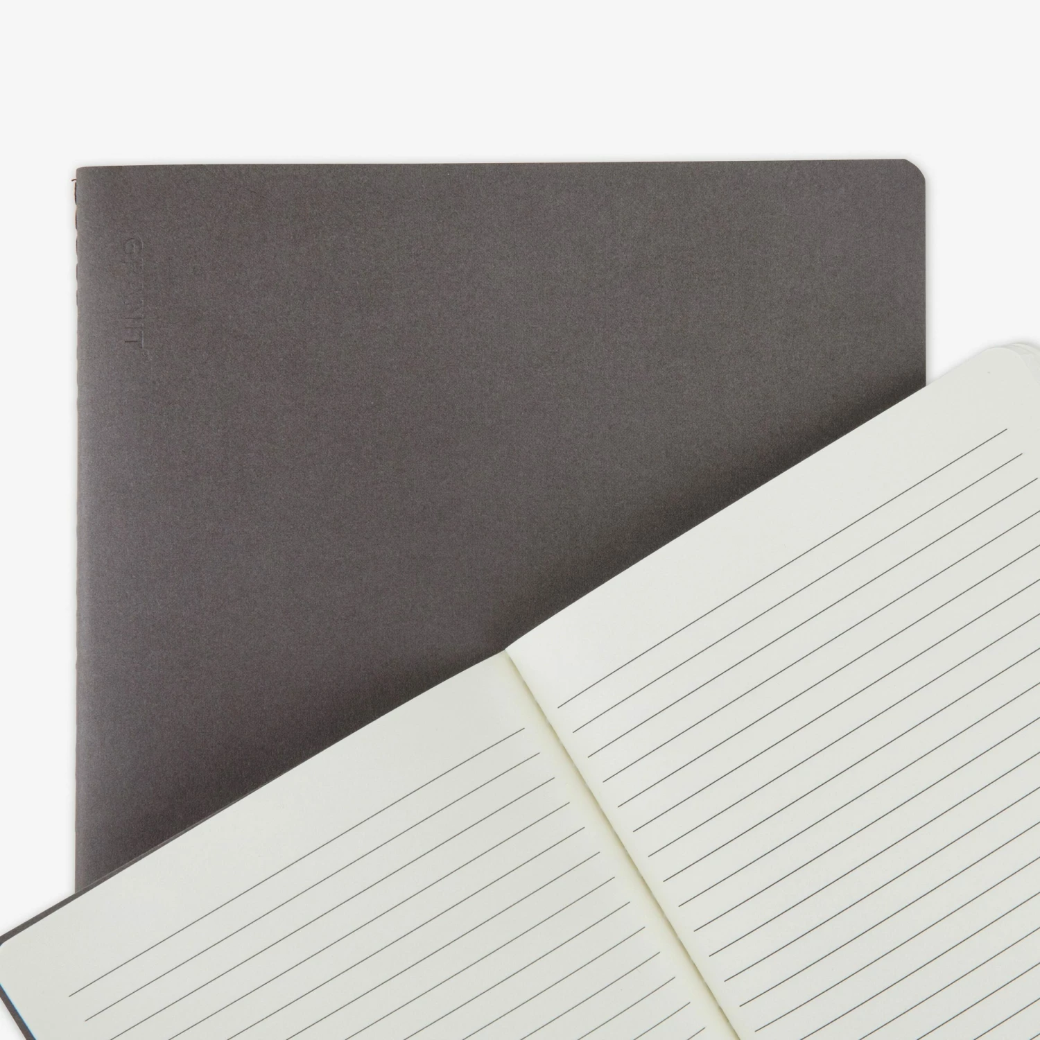 Notizblock Liniert A5 Dunkelgrau 4 Notizblock Liniert A5 Dunkelgrau – Bild 2