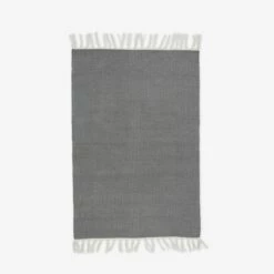 Teppich Baumwolle 60 X 90 Dunkelgrau