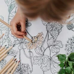 Coloring Paper Roll 10m Botanic -GRANIT Verkäufe 401714 35019