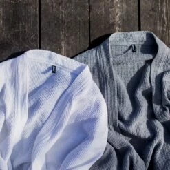 Bademantel Waffelstruktur Weiß Einheitsgröße -GRANIT Verkäufe 401755 31973