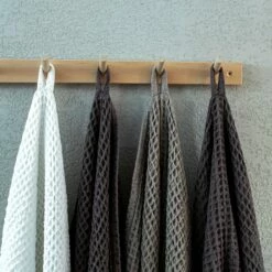 Handtuch Waffelstruktur 50 X 70 Cm Grau -GRANIT Verkäufe 401777 33410