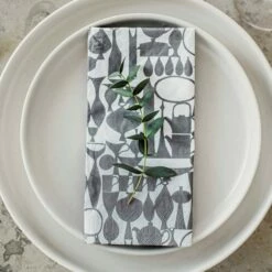 Serviette Stig Lindberg Wrap Grau 8 Serviette Stig Lindberg Wrap Grau -GRANIT Verkäufe 401873 34150