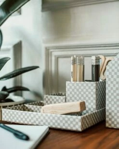 Schreibtischset Stig Lindberg Domino 4er-Pack Hellgrau 10 Schreibtischset Stig Lindberg Domino 4er-Pack Hellgrau -GRANIT Verkäufe 401932 36488