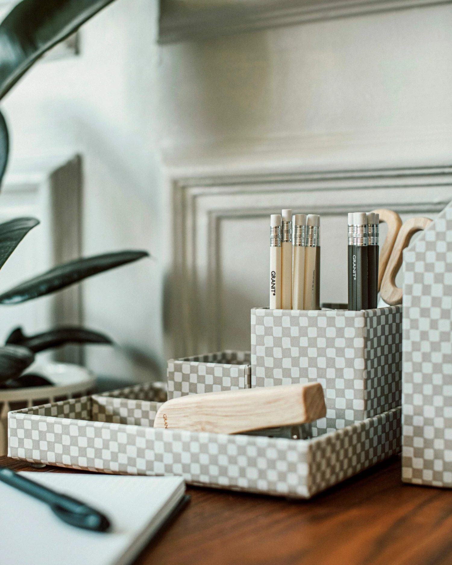 Schreibtischset Stig Lindberg Domino 4er-Pack Hellgrau 6 Schreibtischset Stig Lindberg Domino 4er-Pack Hellgrau – Bild 4