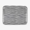 Tablett Stig Lindberg Korrugalion 43 X 33 Cm Grau