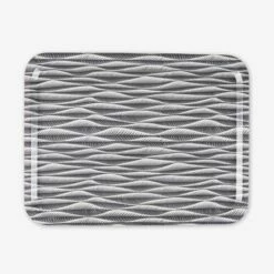 Tablett Stig Lindberg Korrugalion 43 X 33 Cm Grau