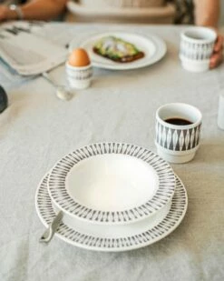 Teller Stig Lindberg Diabolo Tief 18 Cm Grau -GRANIT Verkäufe 401968 36493