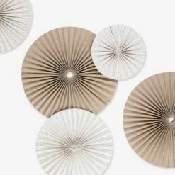 Papierdekoration Recycelt 15 Cm Streifen Beige -GRANIT Verkäufe 401995 33956