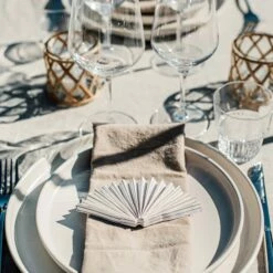 Papierdekoration Recycelt 4er-Pack Streifen Beige 9 Papierdekoration Recycelt 4er-Pack Streifen Beige -GRANIT Verkäufe 401997 34658