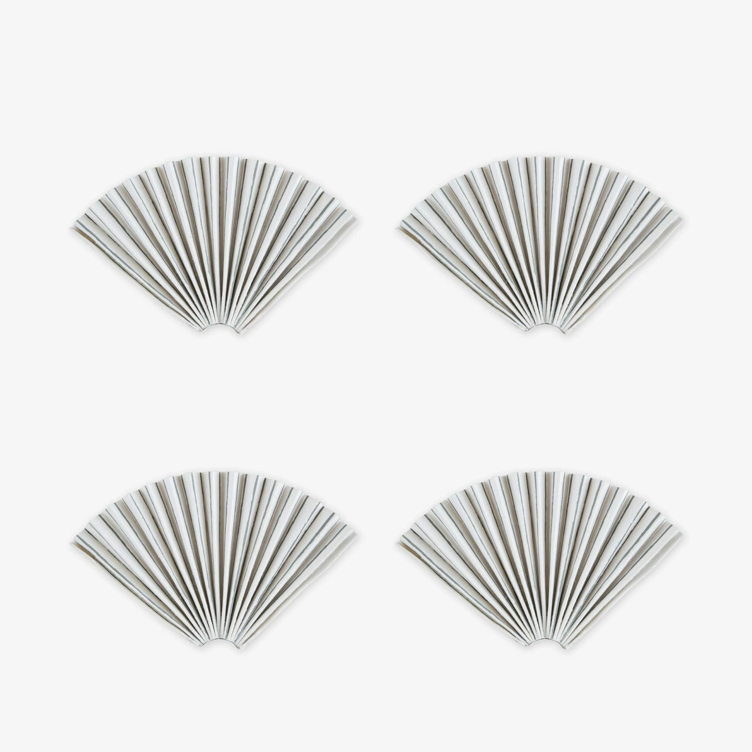 Papierdekoration Recycelt 4er-Pack Streifen Dunkelgrau 3 Papierdekoration Recycelt 4er-Pack Streifen Dunkelgrau