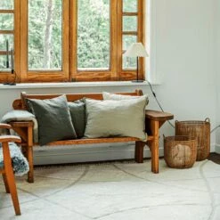 Kissen Leinen 50 X 70 Hell Khaki Grün -GRANIT Verkäufe 402039 35848