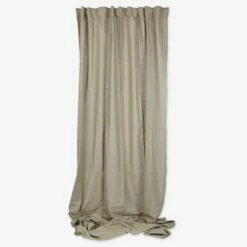 Vorhang Leinen-Mix 145 X 300 Cm 2er-Pack Hell Khaki Grün