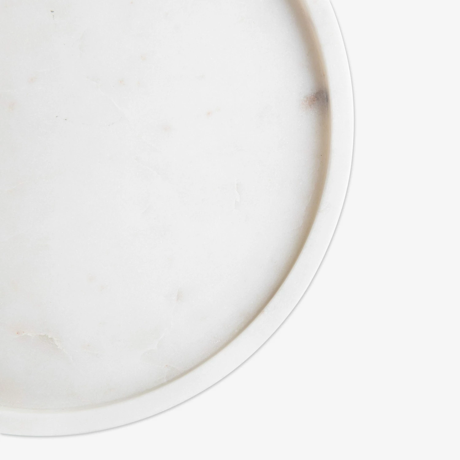 Tablett Marmor Ø 28 Cm Weiß 5 Tablett Marmor Ø 28 Cm Weiß – Bild 3