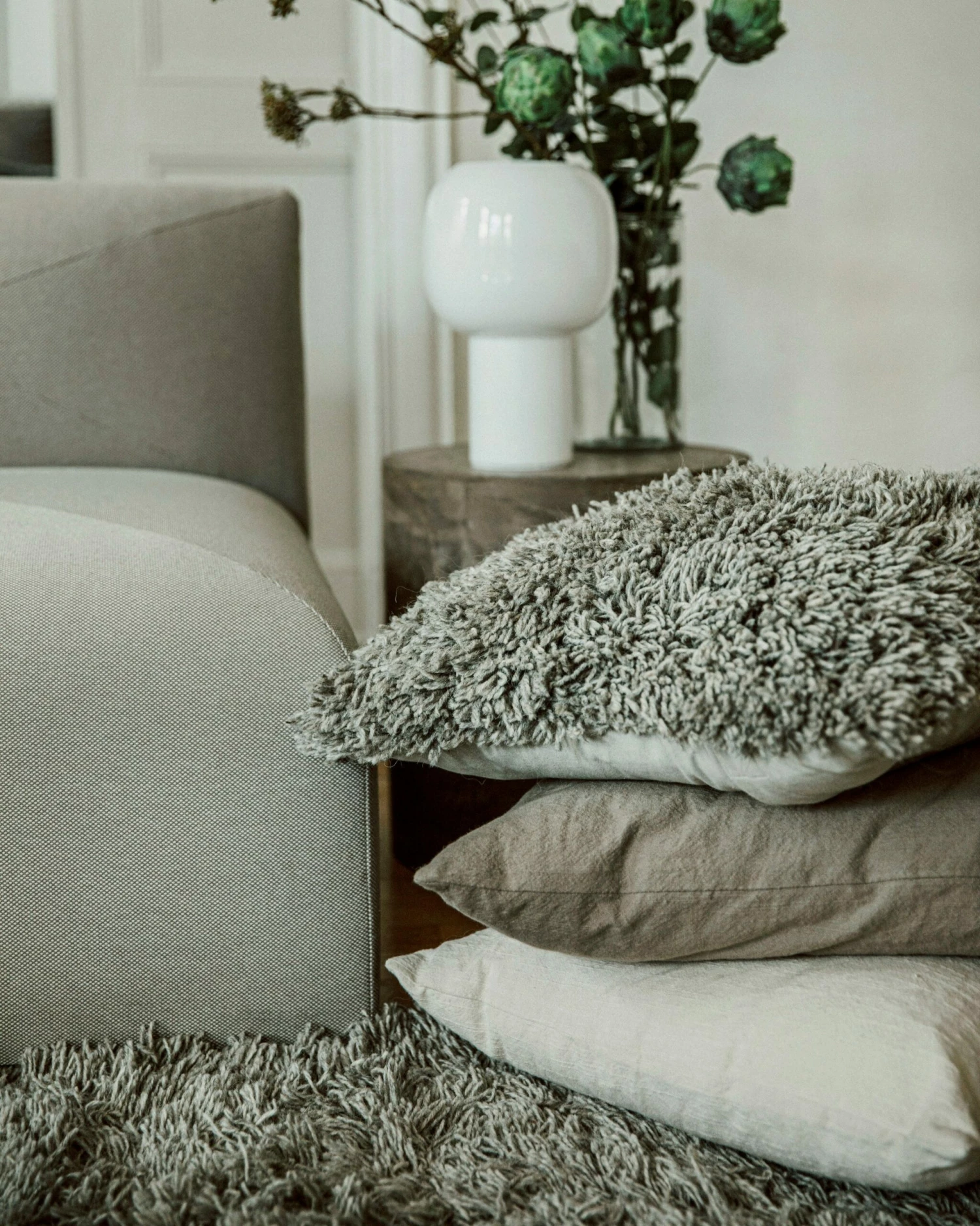 Kissen Shaggy Ungefärbte Wolle 50 X 50 8 Kissen Shaggy Ungefärbte Wolle 50 X 50 – Bild 6