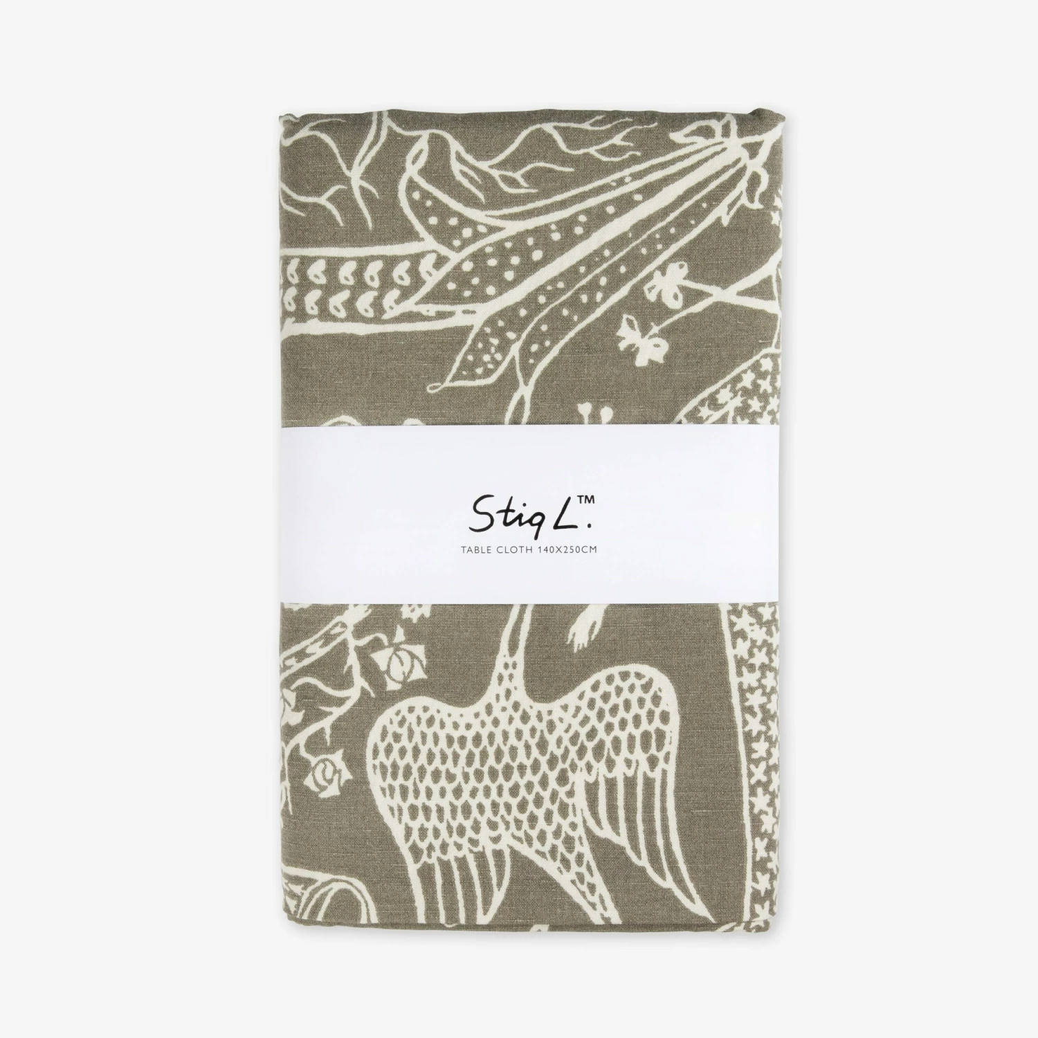Tischdecke Stig Lindberg 140 X 250 Cm Poème D'Amour Hell Khaki Grün 3 Tischdecke Stig Lindberg 140 X 250 Cm Poème D'Amour Hell Khaki Grün