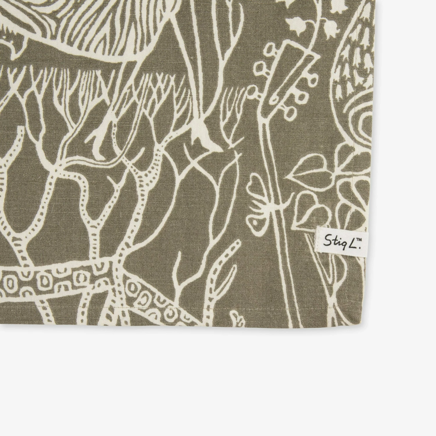 Tischdecke Stig Lindberg 140 X 250 Cm Poème D'Amour Hell Khaki Grün 6 Tischdecke Stig Lindberg 140 X 250 Cm Poème D'Amour Hell Khaki Grün – Bild 4