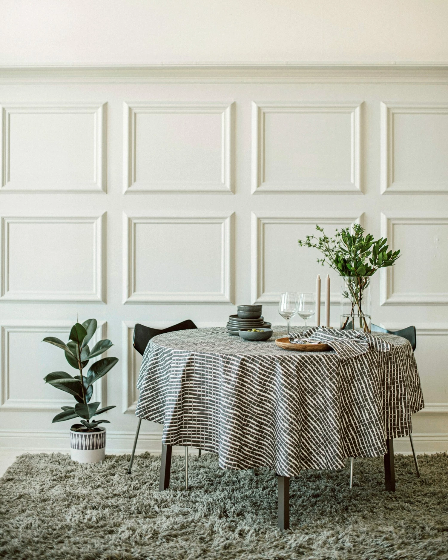 Tischdecke Wasserabweisend Stig Lindberg Ø 180 Cm Bamboo Grau 7 Tischdecke Wasserabweisend Stig Lindberg Ø 180 Cm Bamboo Grau – Bild 5