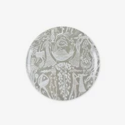 Tablett Stig Lindberg Poème D'Amour Rund Ø 38 Cm Grün