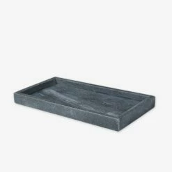 Tablett Marmor Dunkelgrau