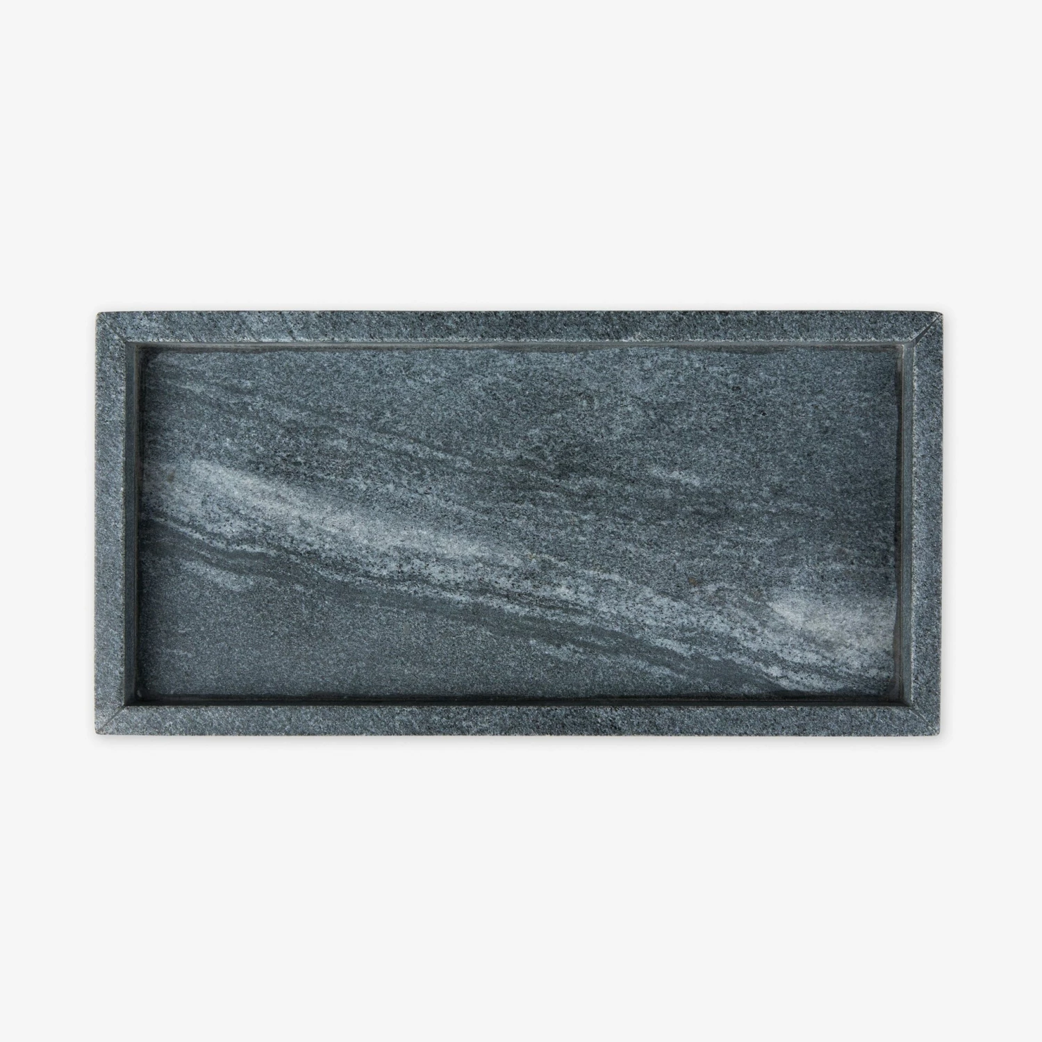 Tablett Marmor Dunkelgrau 4 Tablett Marmor Dunkelgrau – Bild 2