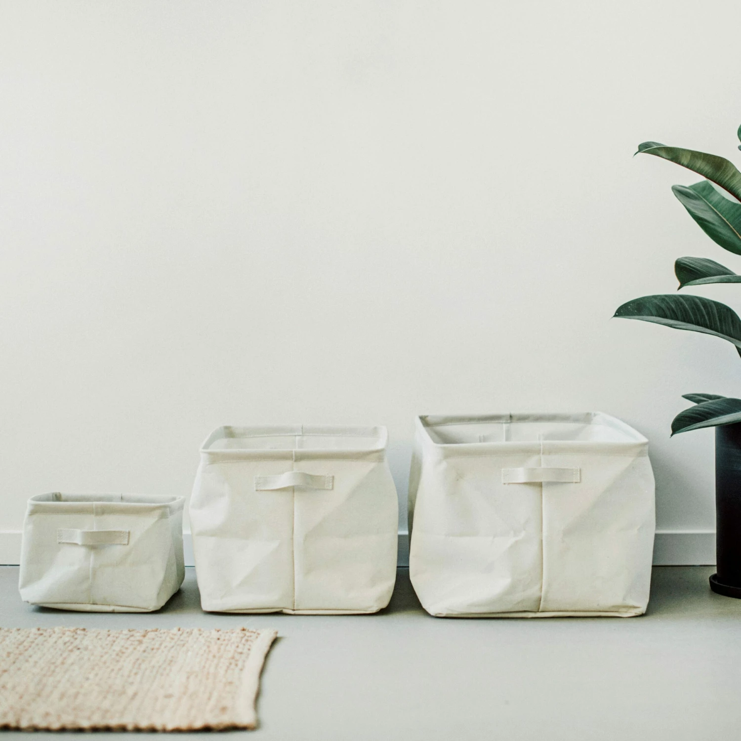 Foldable Basket Small Creme 7 Foldable Basket Small Creme – Bild 5