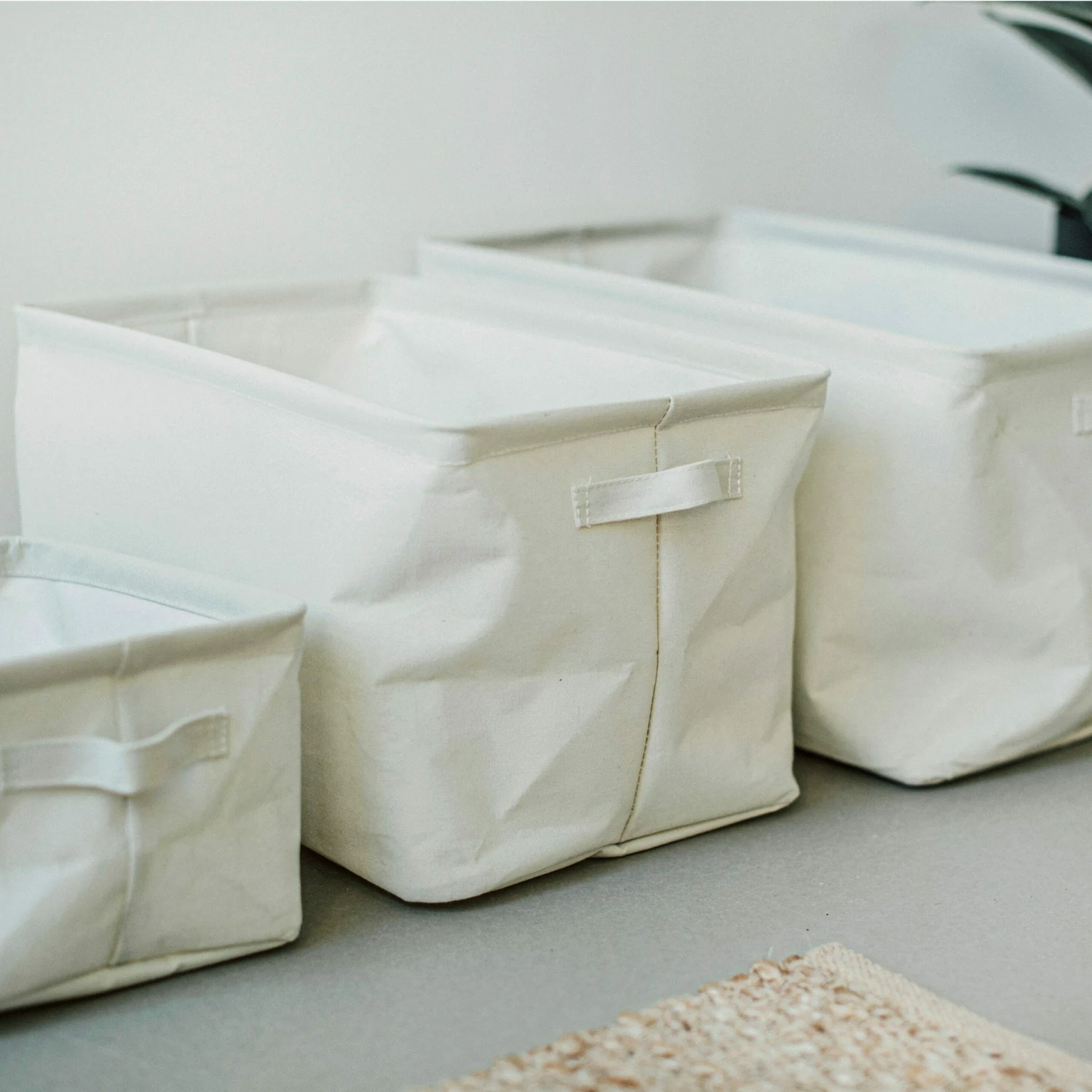 Foldable Basket Small Creme 8 Foldable Basket Small Creme – Bild 6