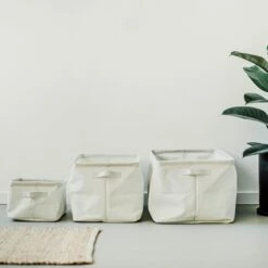 Foldable Basket Large Beige -GRANIT Verkäufe 402369 35536