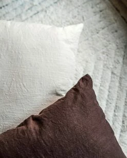 Cushion Linen Mix 50x50 Dark Brown -GRANIT Verkäufe 402546 37605