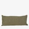 Kissen Struktur Leinen-Mix 30x70 Dunkles Khaki-Grün -GRANIT Verkäufe 402672 38726