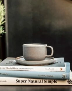 Tasse Mit Untertasse Bruno Steingut Grau 7 Tasse Mit Untertasse Bruno Steingut Grau -GRANIT Verkäufe 402695 38266