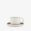 Tasse Mit Untertasse Bruno Steingut Creme Weiß 2 Tasse Mit Untertasse Bruno Steingut Creme Weiß -GRANIT Verkäufe 402697 37840
