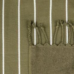 Handtuch Hamam Frottee Dunkles Khaki-Grün -GRANIT Verkäufe 402736 38747