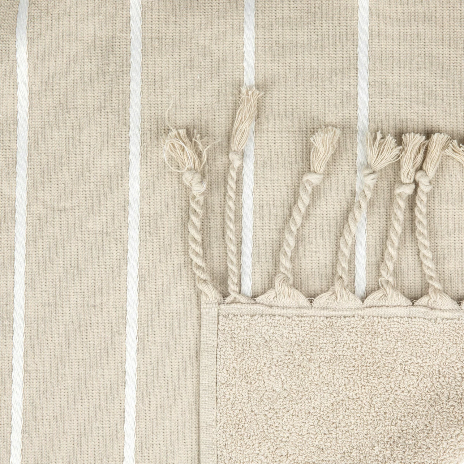 Handtuch Hamam Frottee Sand-Beige 6 Handtuch Hamam Frottee Sand-Beige – Bild 4